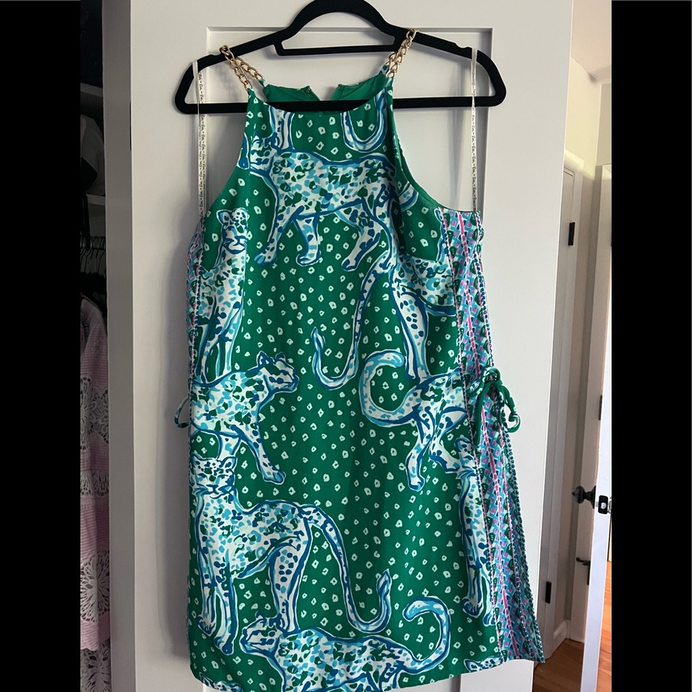 🦄 Lilly Pulitzer Pearl Cheetah Romper size 10
